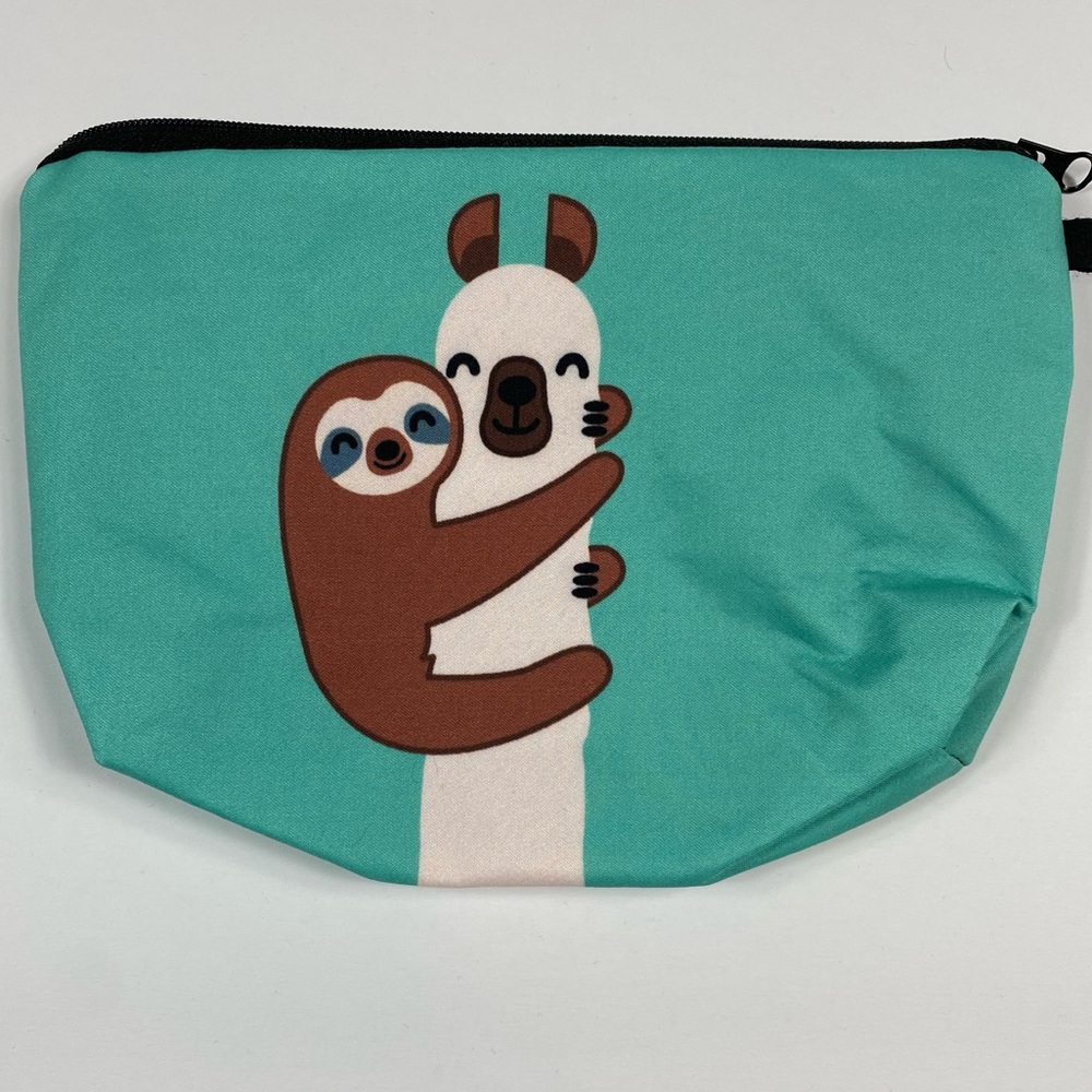 NEW Sloth and Llama Cosmetic Bag - Picture 3 of 7